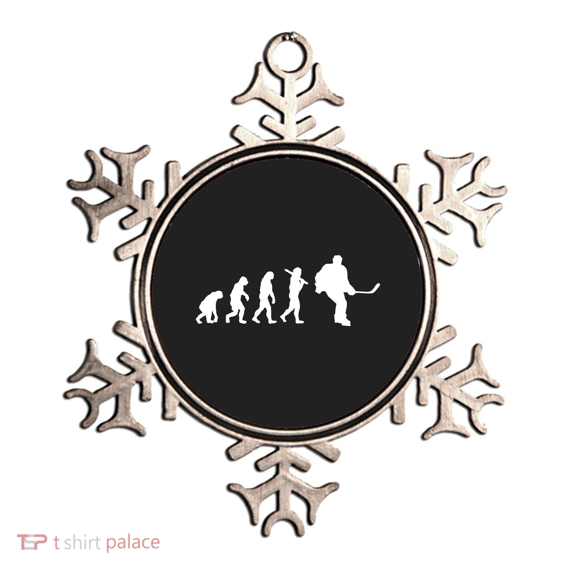Hockey Evolution Timeline Ornament