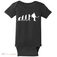 Hockey Evolution Timeline Baby Bodysuit thumb 0