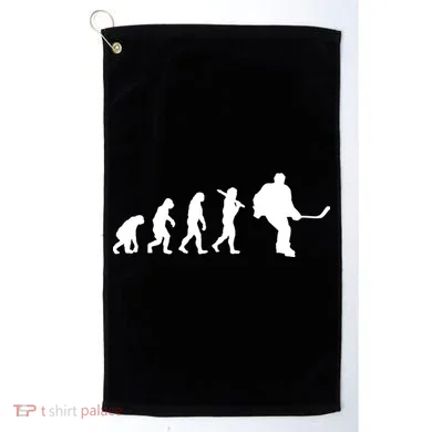 Hockey Evolution Timeline Golf Towel