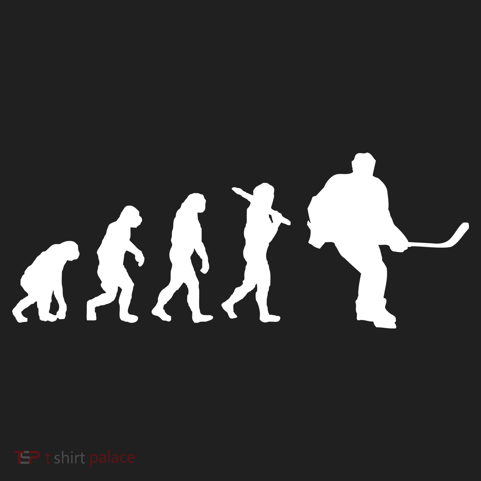 Hockey Evolution Timeline Golf Towel