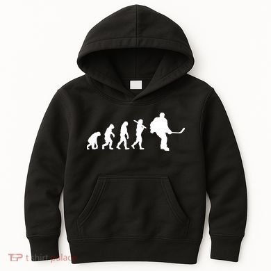 Hockey Evolution Timeline Kids Hoodie