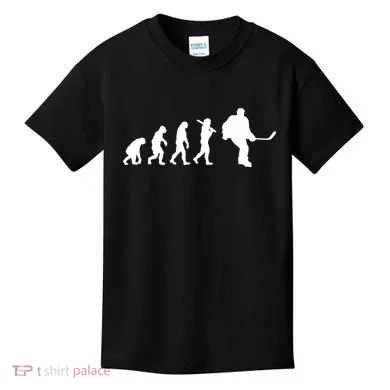 Hockey Evolution Timeline Kids T-Shirt