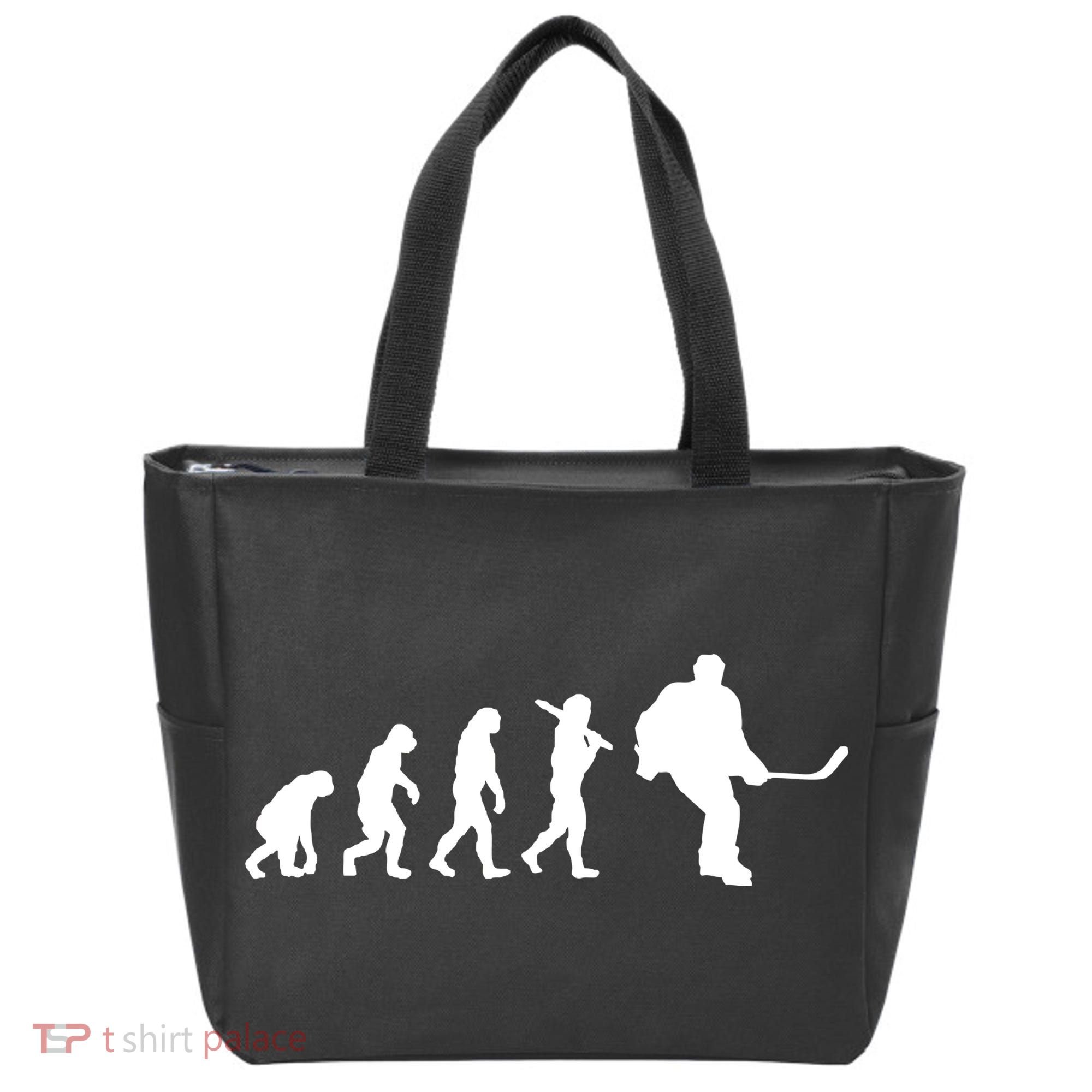 Hockey Evolution Timeline Tote Bag