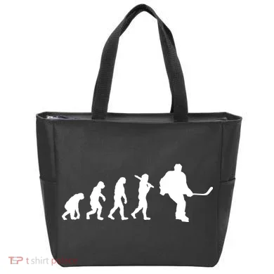 Hockey Evolution Timeline Tote Bag