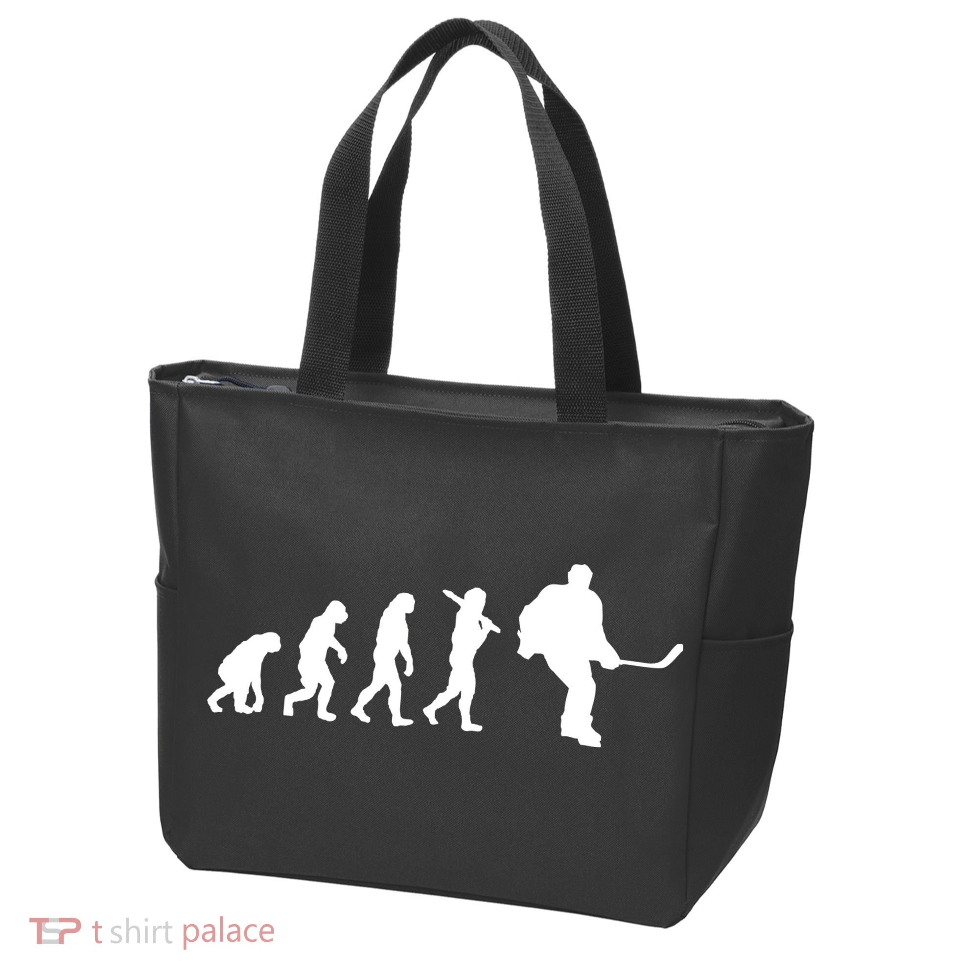 Hockey Evolution Timeline Tote Bag