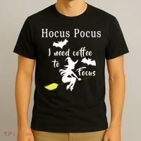 Hocus Pocus I Need Coffee To Focus T-Shirt thumb 3