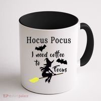 Hocus Pocus I Need Coffee To Focus Coffee Mug thumb 1
