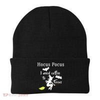 Hocus Pocus I Need Coffee To Focus Beanie thumb 0