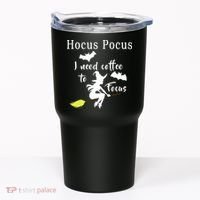Hocus Pocus I Need Coffee To Focus Tumbler thumb 0