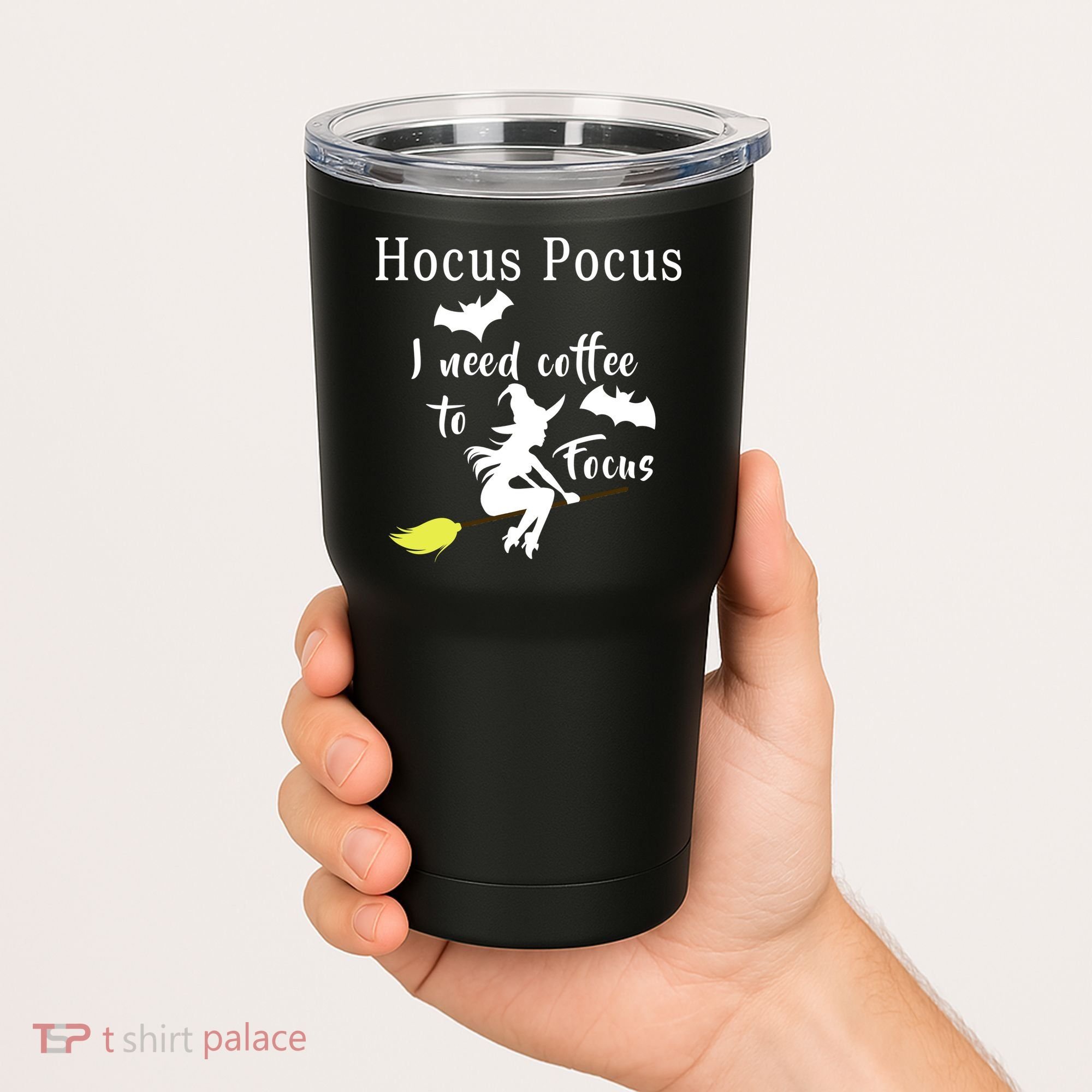 Hocus Pocus I Need Coffee To Focus Tumbler