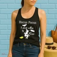 Hocus Pocus I Need Coffee To Focus Women's Tank Top thumb 2