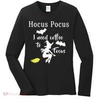 Hocus Pocus I Need Coffee To Focus Women's Long Sleeve Shirt thumb 0