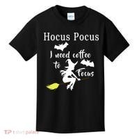 Hocus Pocus I Need Coffee To Focus Kids T-Shirt thumb 0