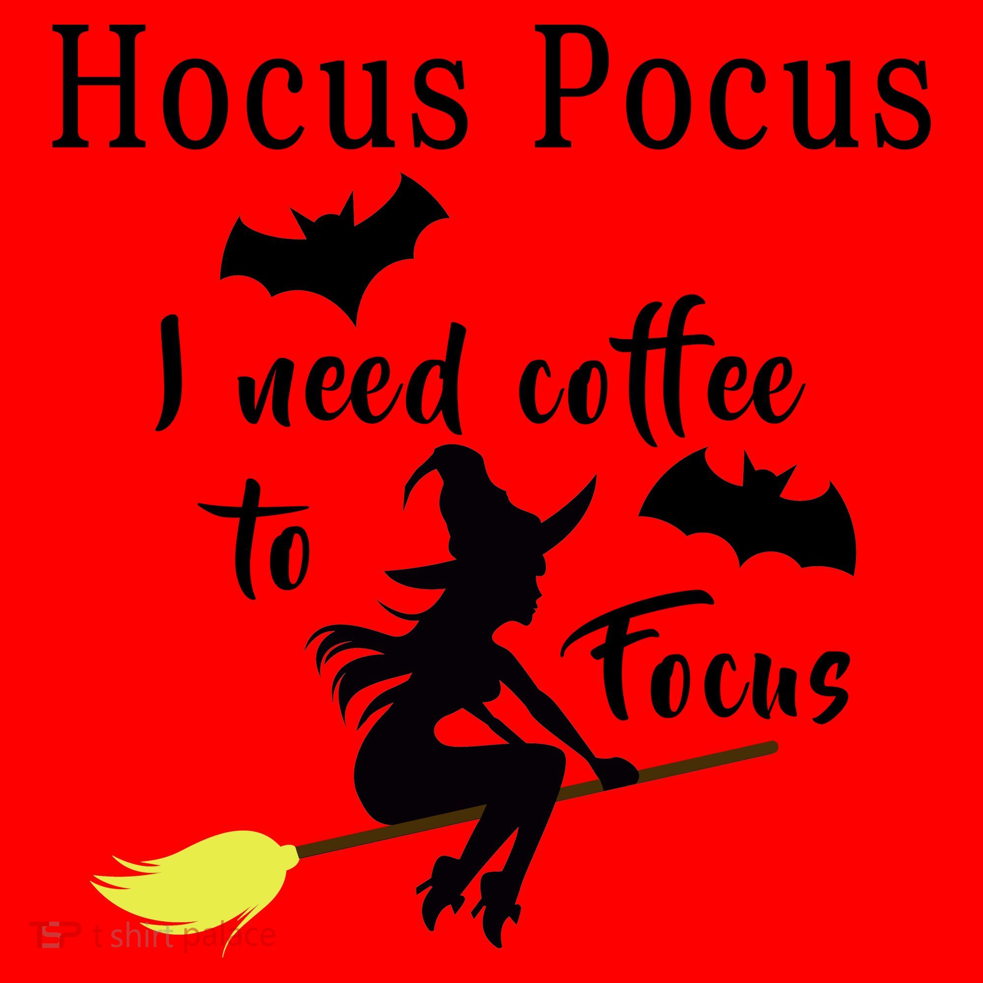 Hocus Pocus I Need Coffee To Focus Santa Hat