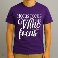 Hocus Pocus I Need Wine To Focus T-Shirt thumb 3