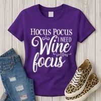Hocus Pocus I Need Wine To Focus Women's T-Shirt thumb 3