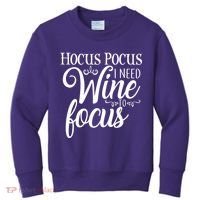 Hocus Pocus I Need Wine To Focus Kids Sweatshirt thumb 0