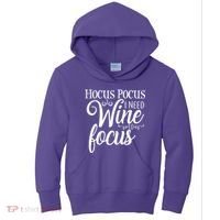Hocus Pocus I Need Wine To Focus Kids Hoodie thumb 0