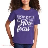 Hocus Pocus I Need Wine To Focus Kids T-Shirt thumb 2