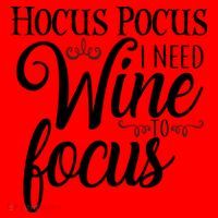 Hocus Pocus I Need Wine To Focus Santa Hat thumb 1