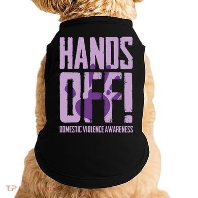 Hands Off Domestic Violence Awareness Doggie Tank