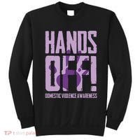 Hands Off Domestic Violence Awareness Sweatshirt thumb 0