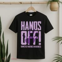Hands Off Domestic Violence Awareness T-Shirt thumb 2