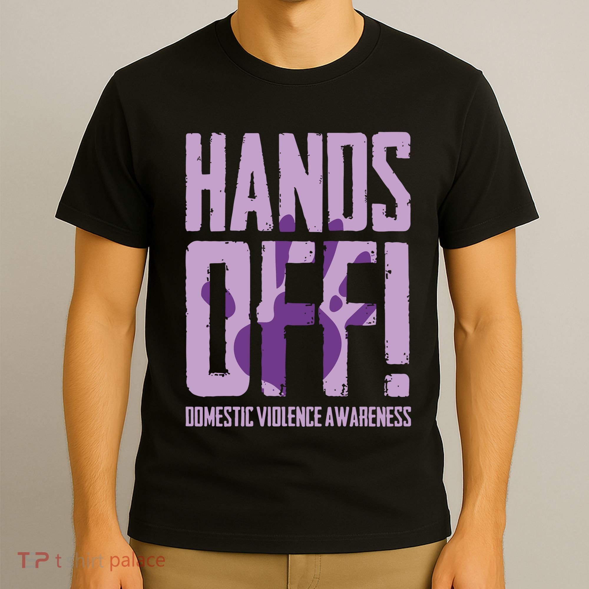 Hands Off Domestic Violence Awareness T-Shirt