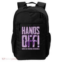 Hands Off Domestic Violence Awareness Backpack thumb 0
