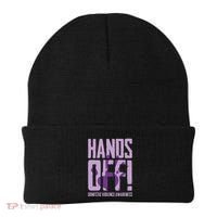 Hands Off Domestic Violence Awareness Beanie thumb 0