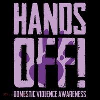 Hands Off Domestic Violence Awareness Women's Hoodie thumb 2