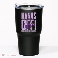 Hands Off Domestic Violence Awareness Tumbler thumb 0