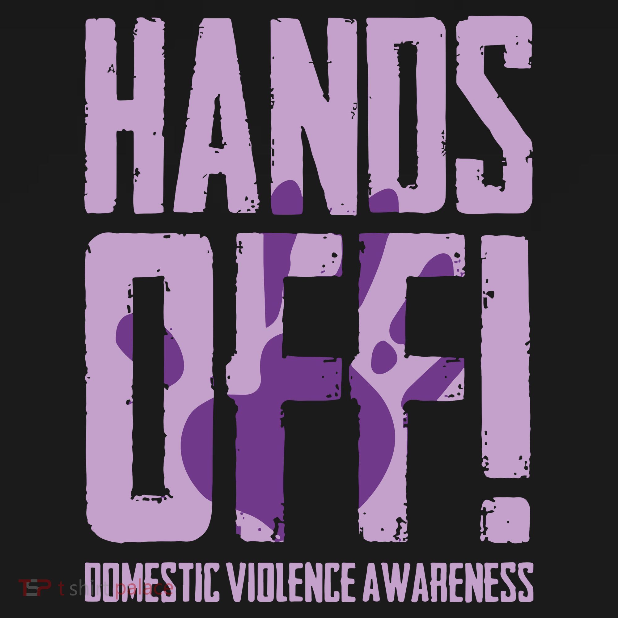 Hands Off Domestic Violence Awareness Ornament