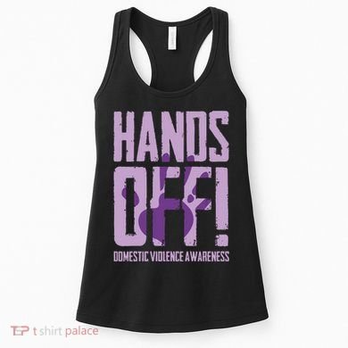 Hands Off Domestic Violence Awareness Women's Tank Top