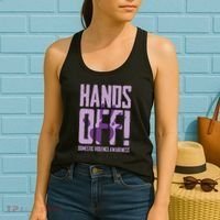 Hands Off Domestic Violence Awareness Women's Tank Top thumb 2