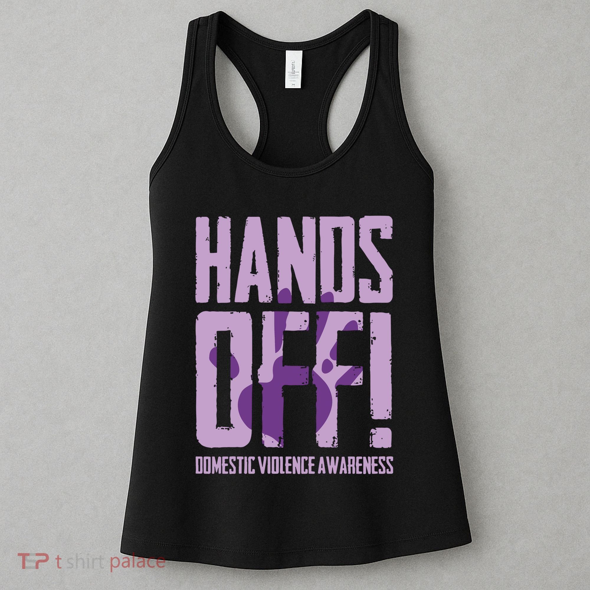Hands Off Domestic Violence Awareness Women's Tank Top