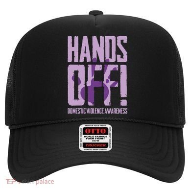 Hands Off Domestic Violence Awareness Hat