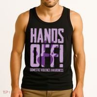 Hands Off Domestic Violence Awareness Tank Top thumb 3