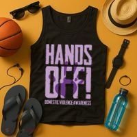 Hands Off Domestic Violence Awareness Tank Top thumb 4