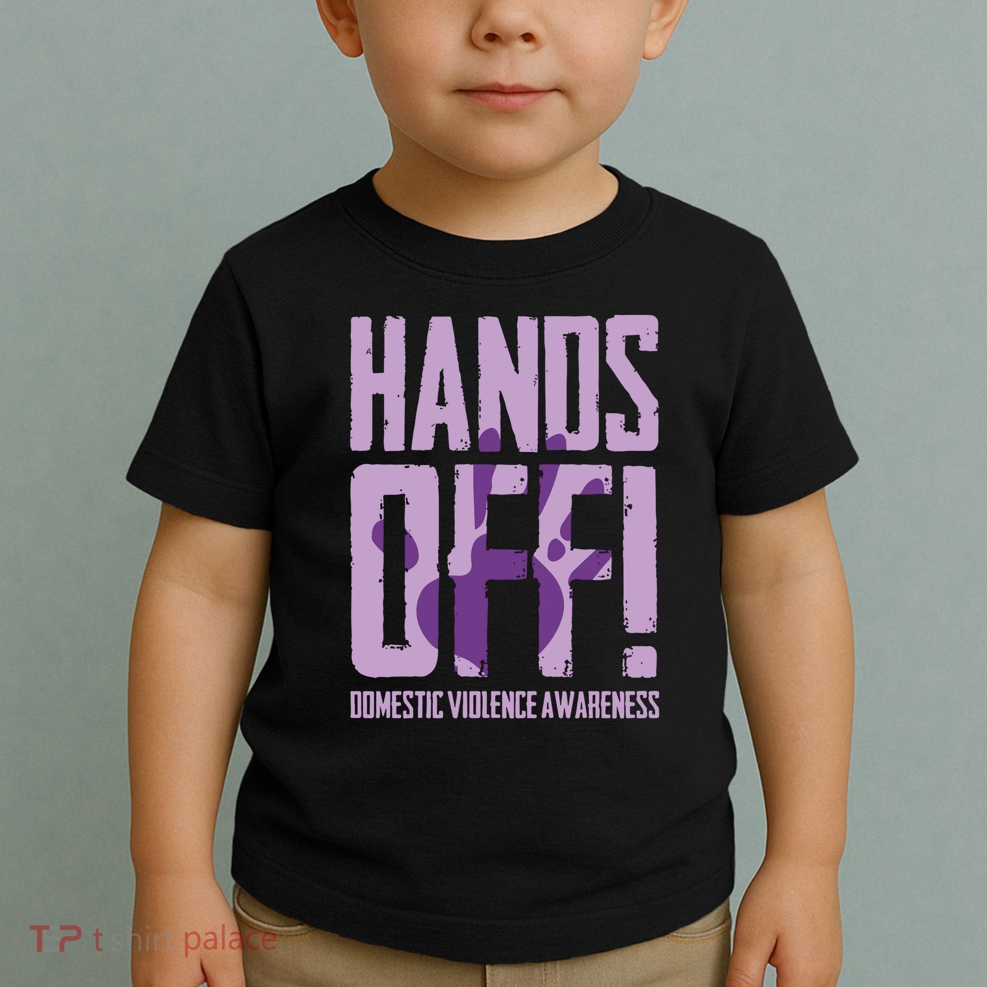 Hands Off Domestic Violence Awareness Toddler T-Shirt