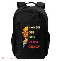 Hands Off Democracy Security Protest George Washington USA Backpack thumb 0