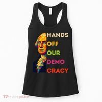 Hands Off Democracy Security Protest George Washington USA Women's Tank Top thumb 0