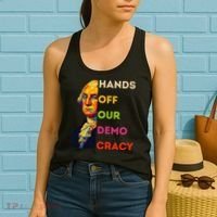 Hands Off Democracy Security Protest George Washington USA Women's Tank Top thumb 2