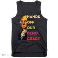 Hands Off Democracy Security Protest George Washington USA Tank Top thumb 0