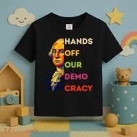 Hands Off Democracy Security Protest George Washington USA Toddler T-Shirt thumb 3