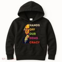 Hands Off Democracy Security Protest George Washington USA Kids Hoodie thumb 0