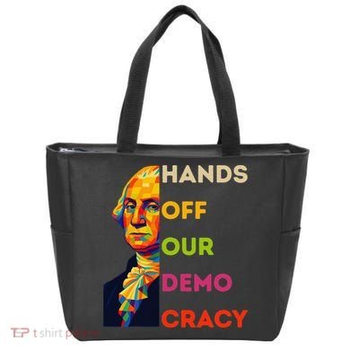 Hands Off Democracy Security Protest George Washington USA Tote Bag