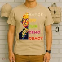 Hands Off Democracy Security Protest George Washington USA T-Shirt thumb 6