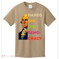 Hands Off Democracy Security Protest George Washington USA Kids T-Shirt thumb 0