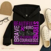 Hodgkin's  lymphoma Awareness For My Mom Hoodie thumb 4